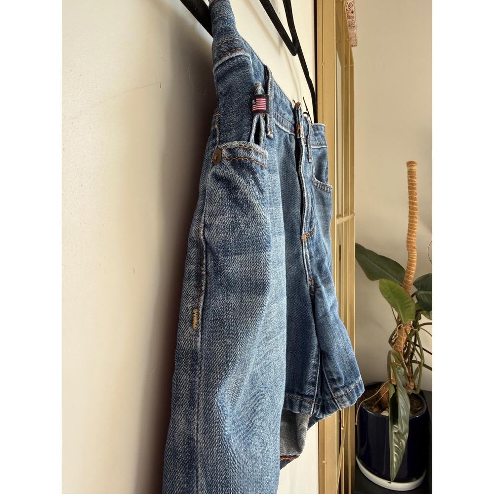 Vintage Polo Ralph Lauren Denim Shorts USA Flag Tab 100% Cotton Jean Shorts 4 - Picture 3 of 6